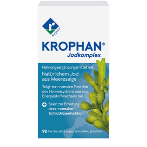 KROPHAN® Blasentangtabletten KROPHAN® Blasentangtabletten versorgen den Körper mit lebensnotwendigem Jod.